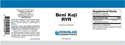 Photo of the Douglas Laboratories Benji Koji RYR label