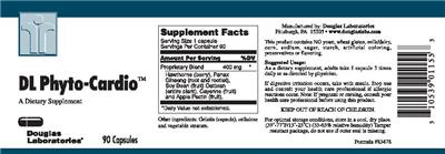 Photo of the Douglas Laboratories DL Phyto-Cardio label