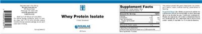 Photo of the Douglas Laboratories Whey Protein Isolate label