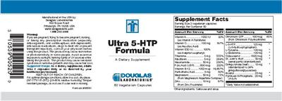 Photo of the Douglas Laboratories Ultra 5-HTP Formula label