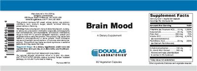 Photo of the Douglas Laboratories Brain Mood label