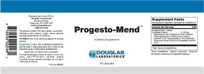 Photo of the Douglas Laboratories Progesto-Mend label