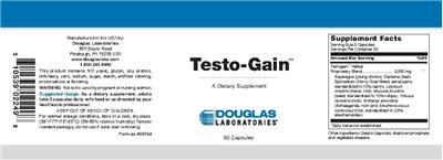 Photo of the Douglas Laboratories Testo-Gain label