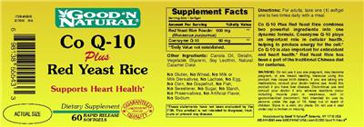 Co Q-10 Plus Red Yeast Rice