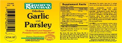Photo of the Good 'N Natural Odorless Garlic And Parsley label