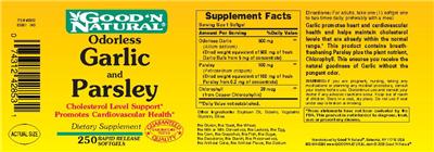 Odorless Garlic And Parsley