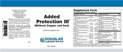 Added Protection III (Without Copper And Iron)