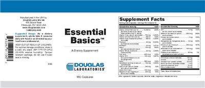 Photo of the Douglas Laboratories Essential Basics label