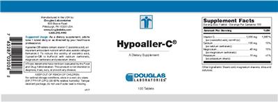Photo of the Douglas Laboratories Hypoaller-C label