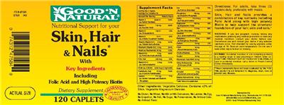Photo of the Good 'N Natural Skin, Hair & Nails label
