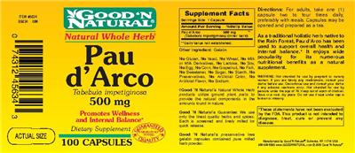 Pau D'Arco Tabebuia Impetiginosa 500 mg