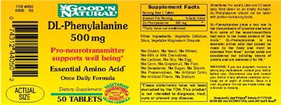 DL-Phenylalanine 500 mg