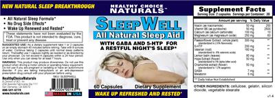 Sleep Well All Natural Sleep Aid