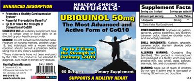 Ubiquinol 50 mg