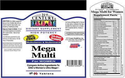 Photo of the 21st Century Mega Multi for Women label