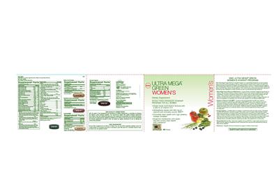 Photo of the GNC Ultra Mega Green Women's Green Tea Complex label