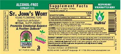 St. John's Wort Young Flowering Tops Alcohol-Free
