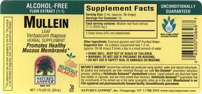 Mullein Leaf Alcohol-Free