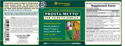 Extra Strength Prosta-Metto Saw Palmetto Complex