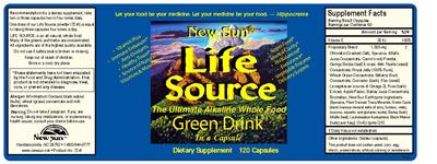 Photo of the New Sun Life Source label