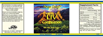 Photo of the New Sun LIV Combination label