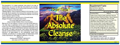Photo of the New Sun The Absolute Cleanse label