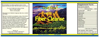 Photo of the New Sun Fiber Cleanse label