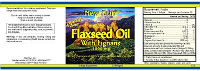 Flaxseed Oil With Lignans 1000 mg