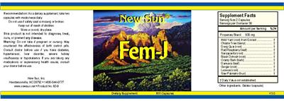 Photo of the New Sun Fem-J label