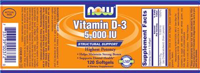 Vitamin D-3 5,000 IU