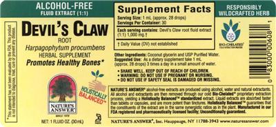 Devil's Claw Root Alcohol-Free