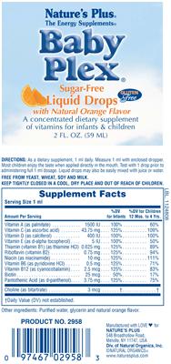 Baby Plex Sugar-Free Liquid Drops