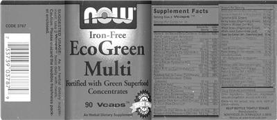 Photo of the NOW EcoGreen Multi label