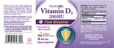 Vitamin D3 10,000 IU