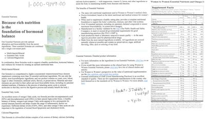 Essential Nutrients and Omega-3