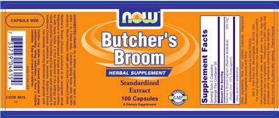 Photo of the NOW Butcher's Broom label