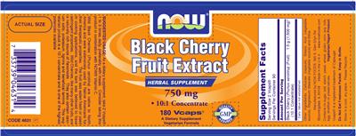 Black Cherry Fruit Extract 750 mg