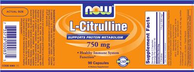 L-Citrulline 750 mg