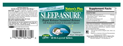 Photo of the Nature's Plus Sleep-Assure With Botanical Extracts & Essential Cofactors label
