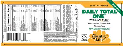 Daily Total One With Maxi-Sorb Delivery System With Iron!