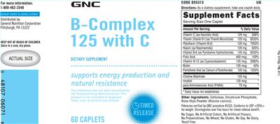 B-Complex 125 with C