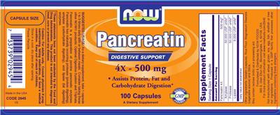 Pancreatin 4X - 500 mg