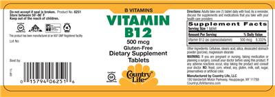 Vitamin B12 500 mcg