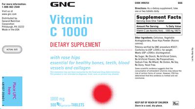 Vitamin C 1000 With Rose Hips