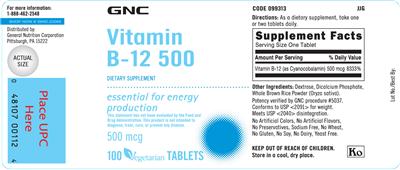 Vitamin B-12 500