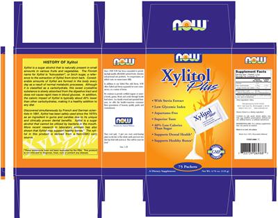 Photo of the NOW Xylitol Plus label