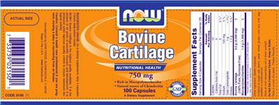 Bovine Cartilage 750 mg