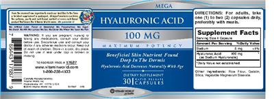 Mega Hyaluronic Acid 100 mg