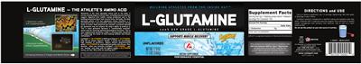 Photo of the CytoSport L-Glutamine Unflavored label