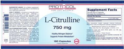 L-Citrulline 750 mg